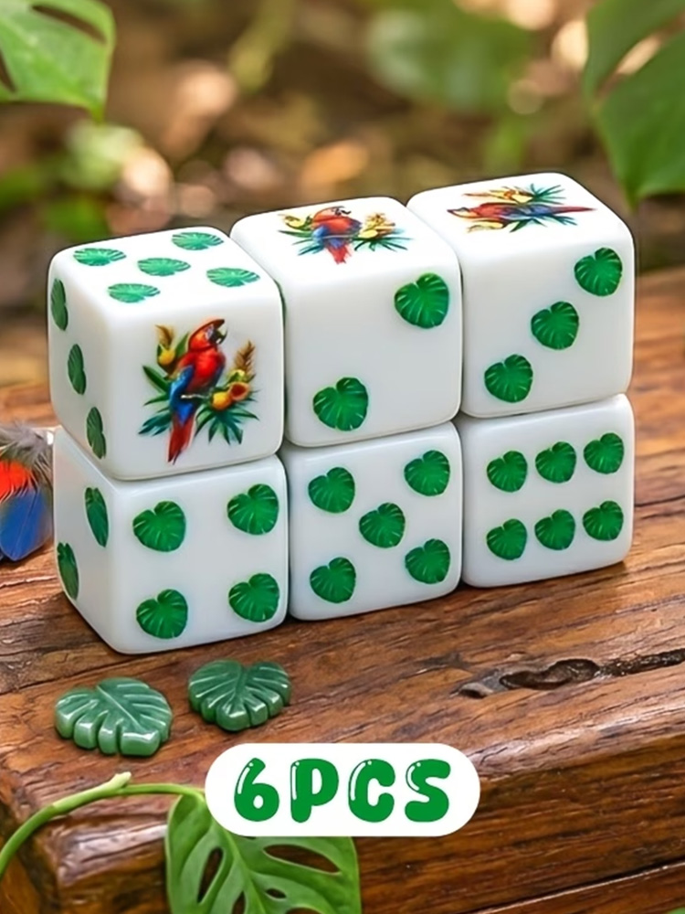 CANDYPIXEL 6PcsParrot D6 Dice  - Party Games App recension och pris