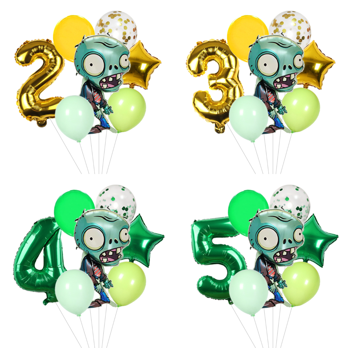 Plants vs Zombies Foil & Latex - Party Games Bunny recension och pris