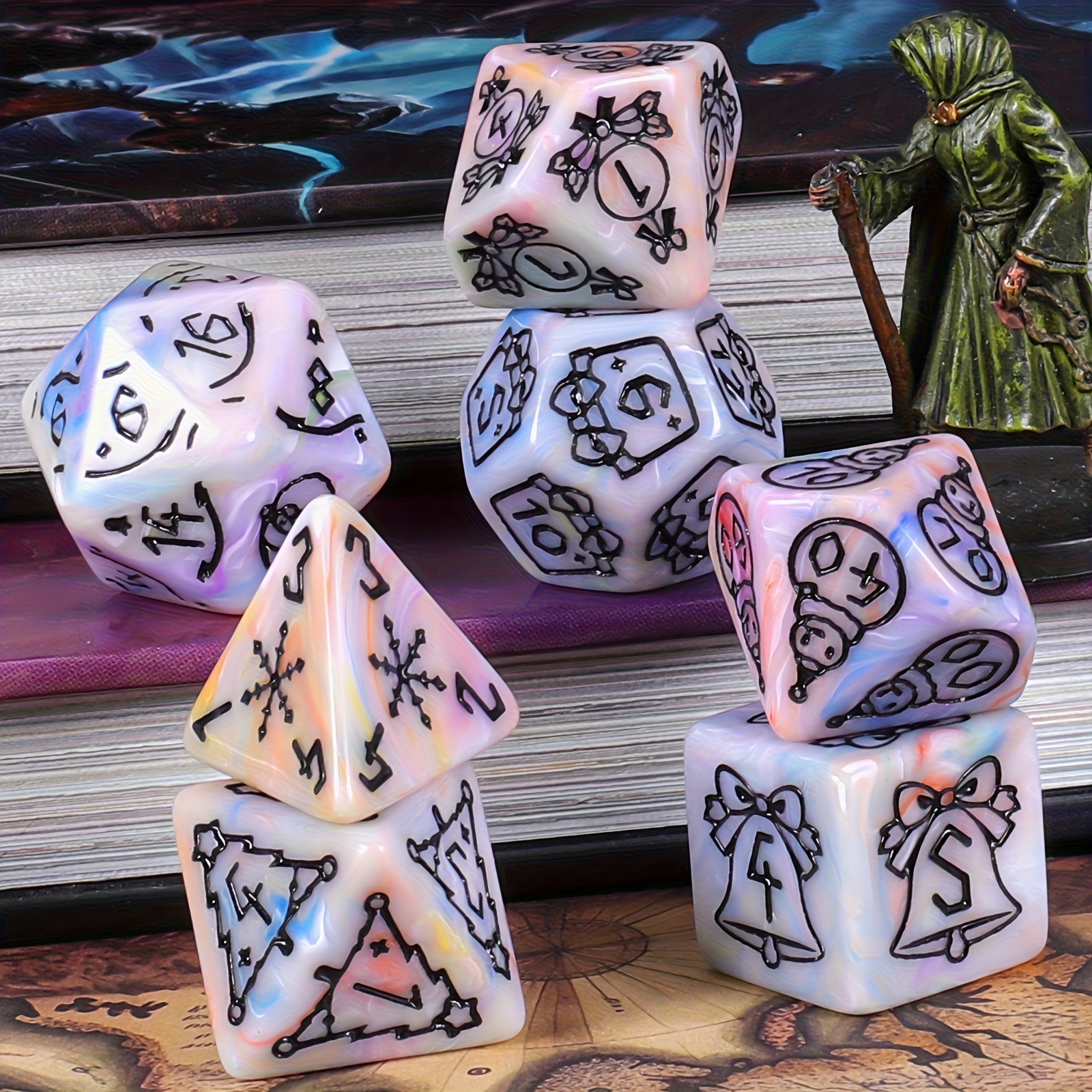 DND Dice Set -7pc Christmas Po - Party Games App recension och pris