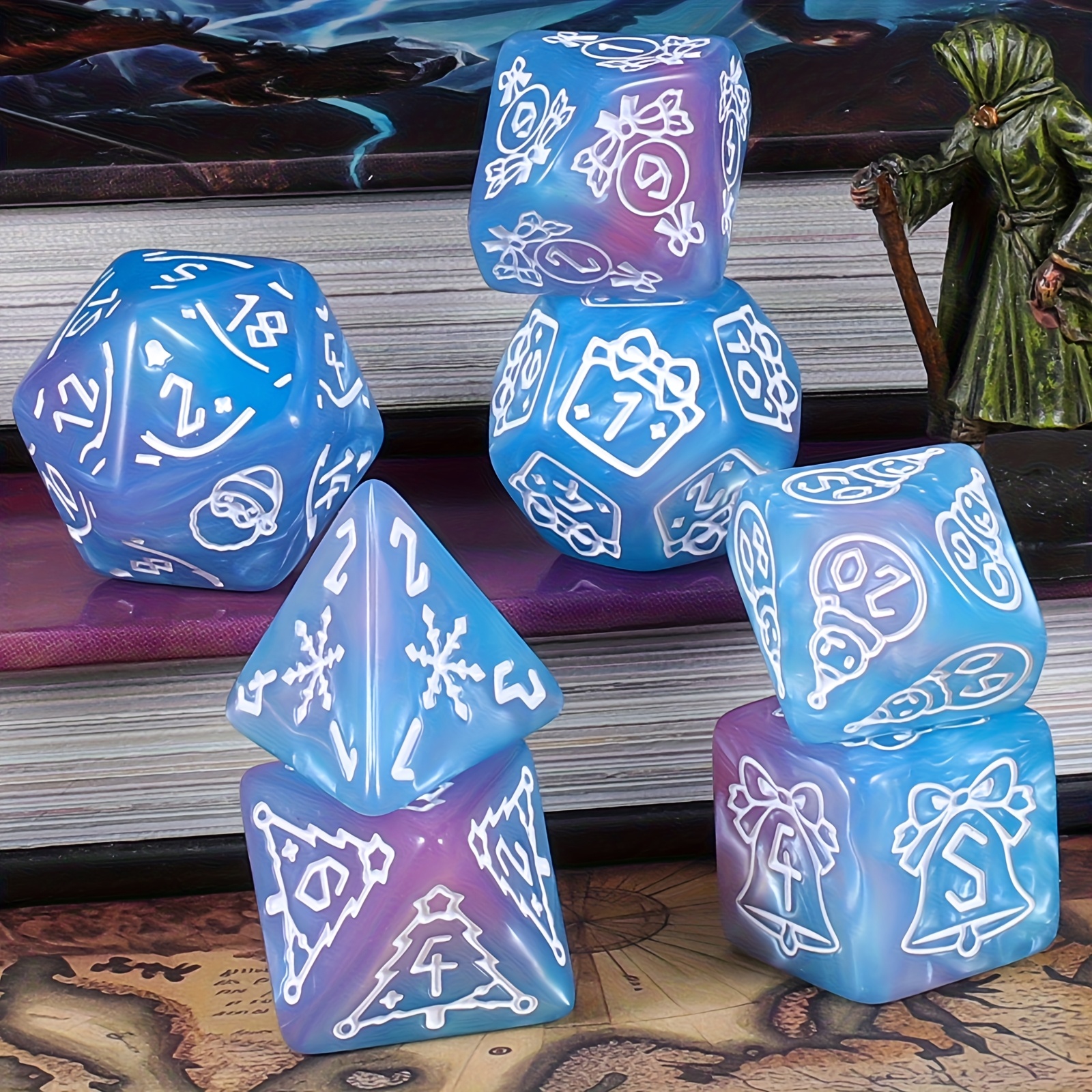 DND Dice Set -7pc Christmas Po - Party Games App recension och pris