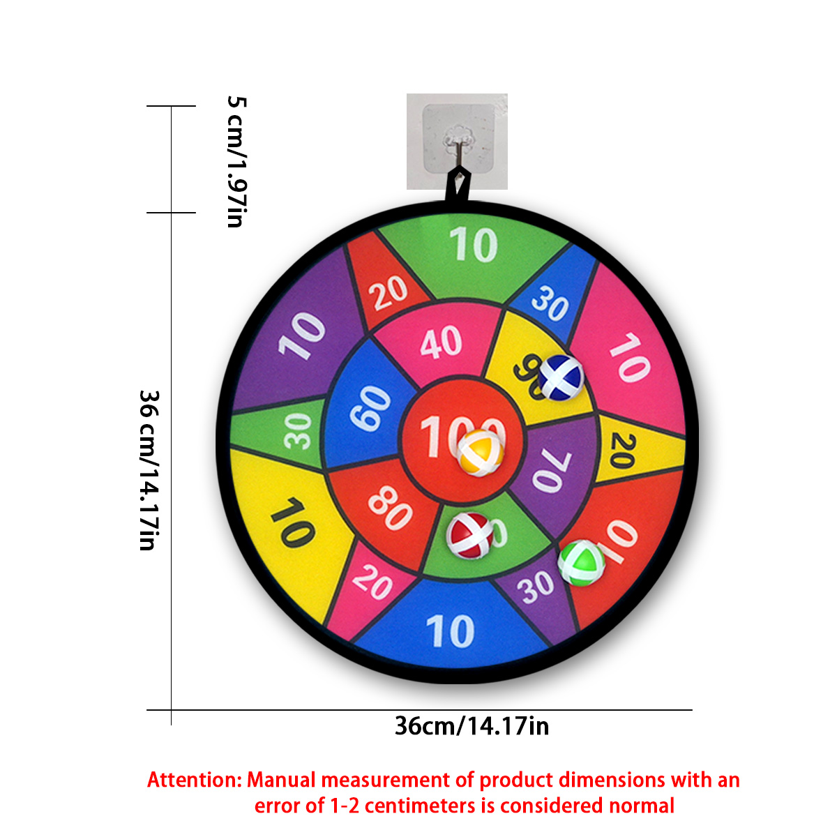 12 Sticky Ball Dart Plate Set  - Party Games For 5 Year Olds Indoors recension och pris